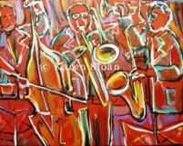 RED HOT Jazz - copyright Karen Sloan